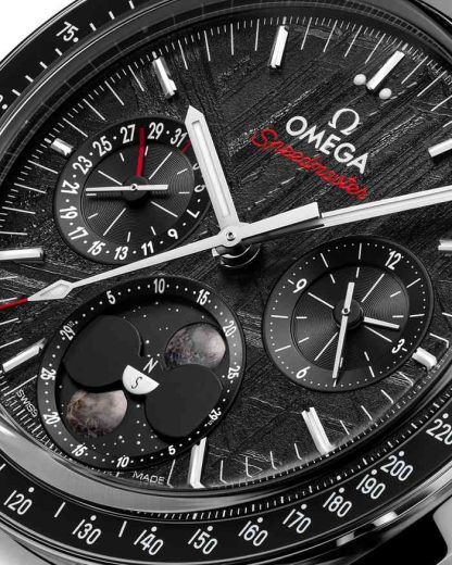 Omega Meteorite Speedmaster Moonphase 43 mm, stål på stål 304.30.43.52.01.001 - Bild 4