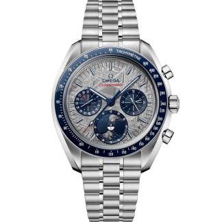 Omega Meteorite Speedmaster Moonphase 43 mm, stål på stål 304.30.43.52.06.001