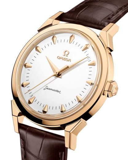 Omega Milano Cortina 2026 New Seamaster 37mm 37 mm, Moonshine™ guld på alligator 522.53.37.20.04.001 - Bild 3
