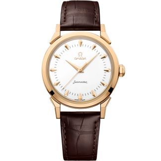 Omega Milano Cortina 2026 New Seamaster 37mm 37 mm, Moonshine™ guld på alligator 522.53.37.20.04.001