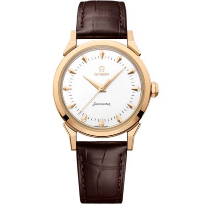 Omega Milano Cortina 2026 New Seamaster 37mm 37 mm, Moonshine™ guld på alligator 522.53.37.20.04.001