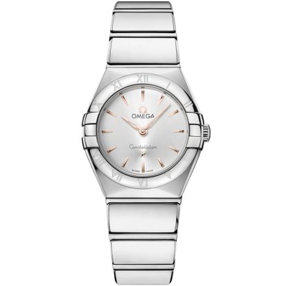 Omega New Constellation 25 mm, stål på stål 131.10.25.60.02.002