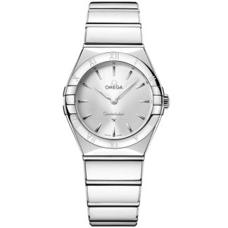 Omega New Constellation 28 mm, stål på stål 131.10.28.60.02.002
