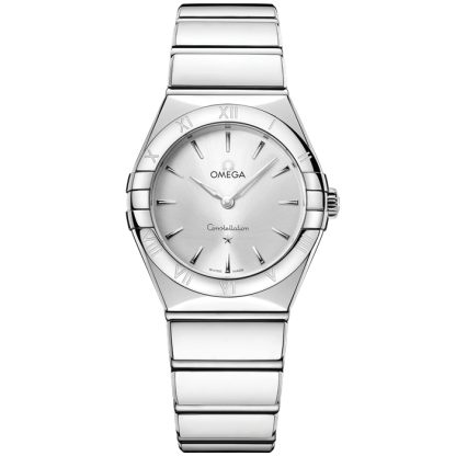 Omega New Constellation 28 mm, stål på stål 131.10.28.60.02.002