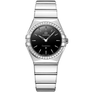 Omega New Constellation 28 mm, stål på stål 131.15.28.60.01.001