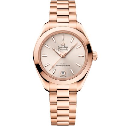 Omega New Seamaster Aqua Terra 150M 30 mm, Sedna™ guld på Sedna™ guld 220.50.30.20.09.001