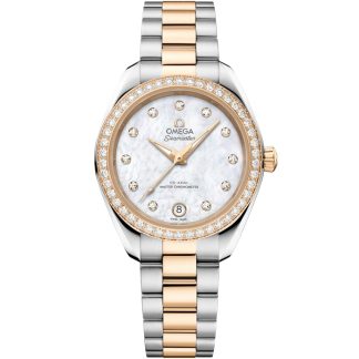 Omega New Seamaster Aqua Terra 150M 30 mm, stål - Moonshine™ guld på stål - Moonshine™ guld 220.25.30.20.55.001