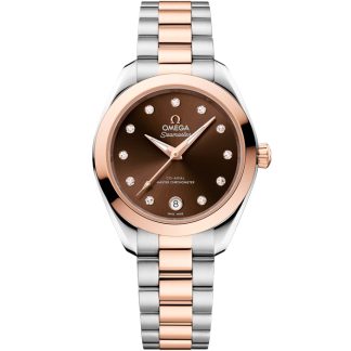 Omega New Seamaster Aqua Terra 150M 30 mm, stål - Sedna™ guld på stål - Sedna™ guld 220.20.30.20.63.001
