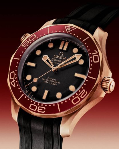 Omega New Seamaster Diver 300M 42 mm, bronsguld på gummiband 210.92.42.20.01.003 - Bild 3