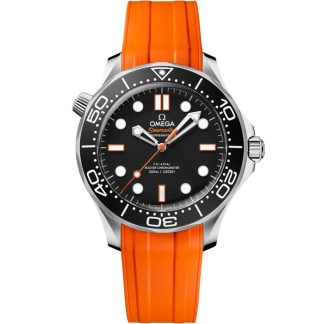 Omega New Seamaster Diver 300M 42 mm, stål på gummiband 210.32.42.20.01.006