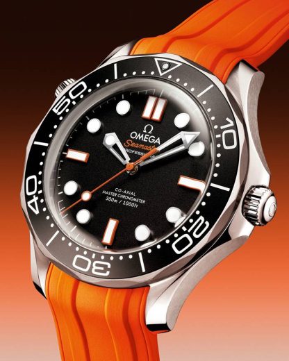 Omega New Seamaster Diver 300M 42 mm, stål på gummiband 210.32.42.20.01.006 - Bild 5