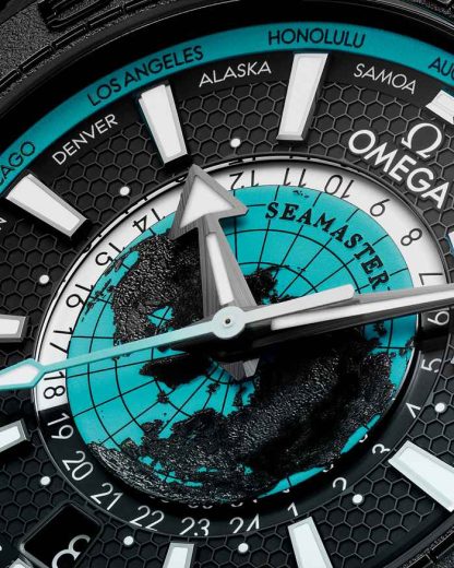 Omega New Seamaster Planet Ocean 600M 45,5 mm, svart keramik på gummiband 215.92.46.22.01.006 - Bild 3