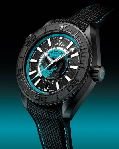 Omega New Seamaster Planet Ocean 600M 45,5 mm, svart keramik på gummiband 215.92.46.22.01.006 - Bild 4