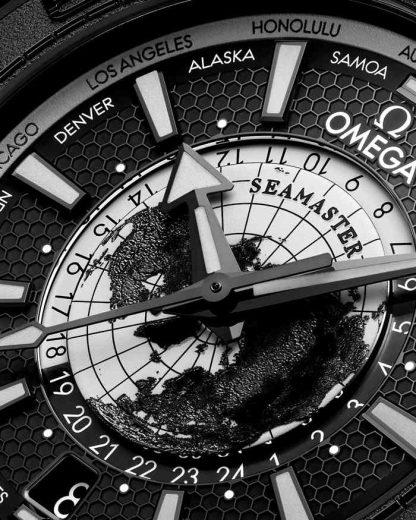 Omega New Seamaster Planet Ocean 600M 45,5 mm, svart keramik på gummiband 215.92.46.22.01.007 - Bild 3