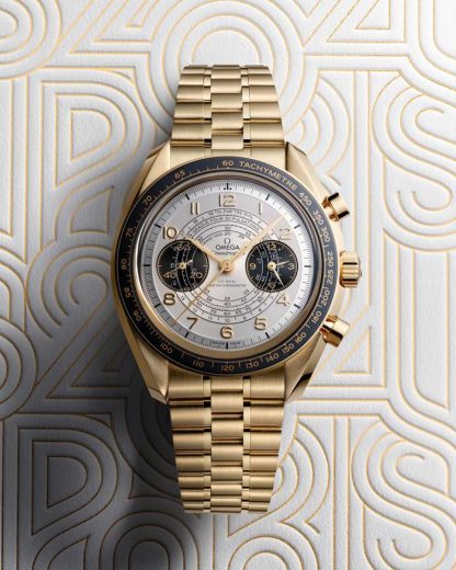 Omega Paris 2024 Speedmaster Chronoscope 43 mm, Moonshine™ guld på Moonshine™ guld 522.60.43.51.02.001 - Bild 4