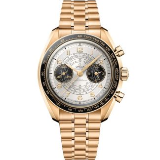 Omega Paris 2024 Speedmaster Chronoscope 43 mm, Moonshine™ guld på Moonshine™ guld 522.60.43.51.02.001