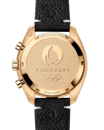Omega Paris 2024 Speedmaster Chronoscope 43 mm, Moonshine™ guld på läderarmband 522.62.43.51.02.001 - Bild 2