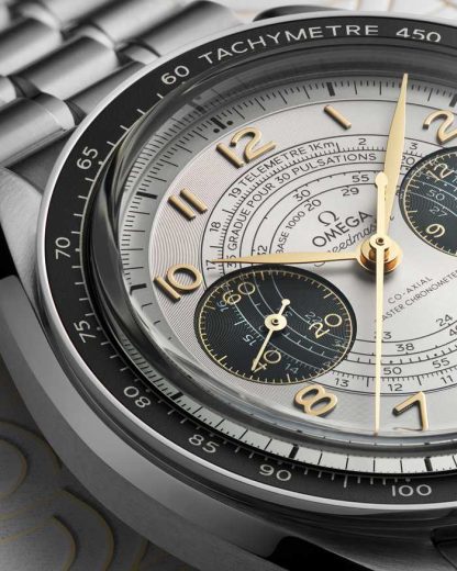 Omega Paris 2024 Speedmaster Chronoscope 43 mm, stål på stål 522.30.43.51.02.001 - Bild 4