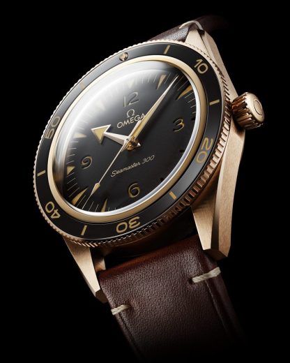 Omega Seamaster 300 41 mm, bronsguld på läderrem 234.92.41.21.10.001 - Bild 3