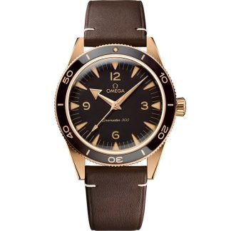 Omega Seamaster 300 41 mm, bronsguld på läderrem 234.92.41.21.10.001