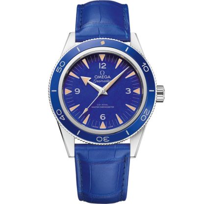 Omega Seamaster 300 41 mm, platina på läderarmband 234.93.41.21.99.002