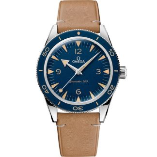 Omega Seamaster 300 41 mm, stål på läderrem 234.32.41.21.03.001