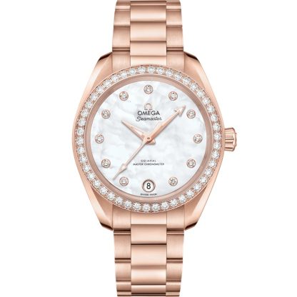 Omega Seamaster Aqua Terra 150M 34 mm, Sedna™ guld på Sedna™ guld 220.55.34.20.55.001