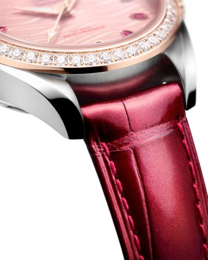 Omega Seamaster Aqua Terra 150M 34 mm, stål - Sedna™ guld på läderrem 220.28.34.20.60.001 - Bild 4