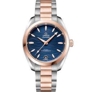 Omega Seamaster Aqua Terra 150M 34 mm, stål - Sedna™ guld på stål - Sedna™ guld 220.20.34.20.03.001