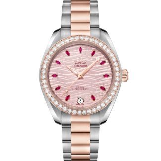 Omega Seamaster Aqua Terra 150M 34 mm, stål - Sedna™ guld på stål - Sedna™ guld 220.25.34.20.60.001