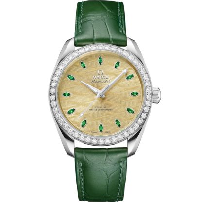 Omega Seamaster Aqua Terra 150M 38 mm, Canopus Gold™ på alligator 220.58.38.20.99.008