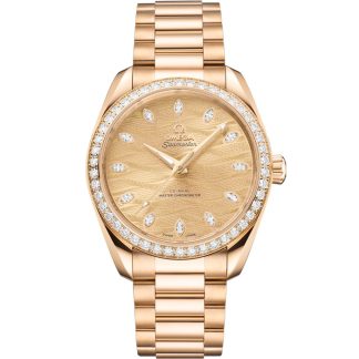Omega Seamaster Aqua Terra 150M 38 mm, Moonshine™-guld på Moonshine™-guld 220.55.38.20.99.002