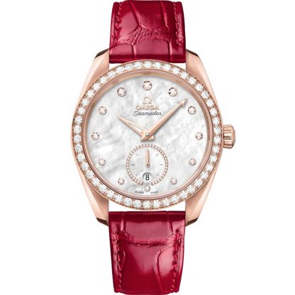 Omega Seamaster Aqua Terra 150M 38 mm, Sedna™ guld på läderrem 220.58.38.20.55.002