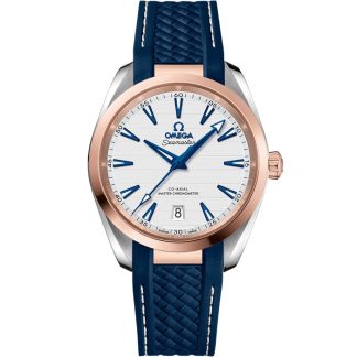 Omega Seamaster Aqua Terra 150M 38 mm, stål - Sedna™-guld på gummiband 220.22.38.20.02.001
