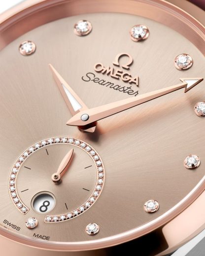 Omega Seamaster Aqua Terra 150M 38 mm, stål - Sedna™ guld på läderrem 220.23.38.20.59.001 - Bild 3