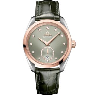 Omega Seamaster Aqua Terra 150M 38 mm, stål - Sedna™ guld på läderrem 220.23.38.20.60.001