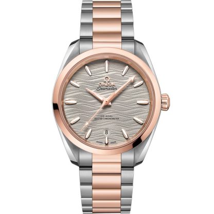 Omega Seamaster Aqua Terra 150M 38 mm, stål - Sedna™ guld på stål - Sedna™ guld 220.20.38.20.06.001