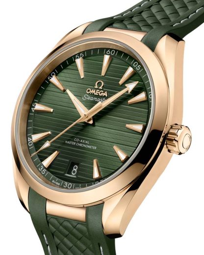 Omega Seamaster Aqua Terra 150M 41 mm, Moonshine™-guld på gummiband 220.52.41.21.10.001 - Bild 3