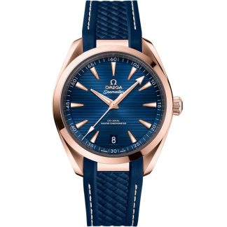 Omega Seamaster Aqua Terra 150M 41 mm, Sedna™ guld på gummiband 220.52.41.21.03.001