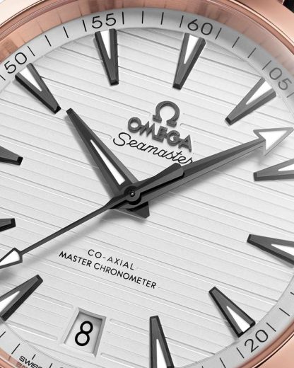 Omega Seamaster Aqua Terra 150M 41 mm, stål - Sedna™ guld på gummiband 220.22.41.21.02.001 - Bild 3