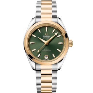 Omega Seamaster Aqua Terra Shades 34 mm, stål - Moonshine™ guld på stål - Moonshine™ guld 220.20.34.20.10.002