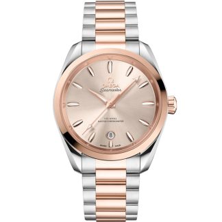 Omega Seamaster Aqua Terra Shades 38 mm, stål - Sedna™ guld på stål - Sedna™ guld 220.20.38.20.09.001
