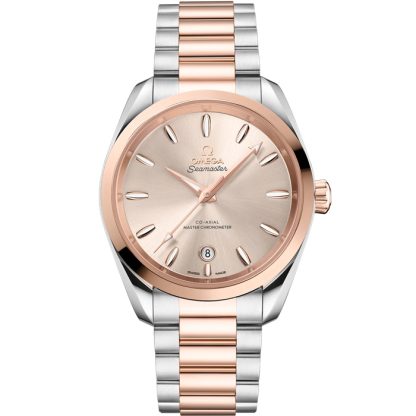 Omega Seamaster Aqua Terra Shades 38 mm, stål - Sedna™ guld på stål - Sedna™ guld 220.20.38.20.09.001
