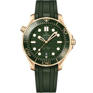 Omega Seamaster Diver 300M 42 mm, Moonshine™ guld på gummirem 210.62.42.20.10.001