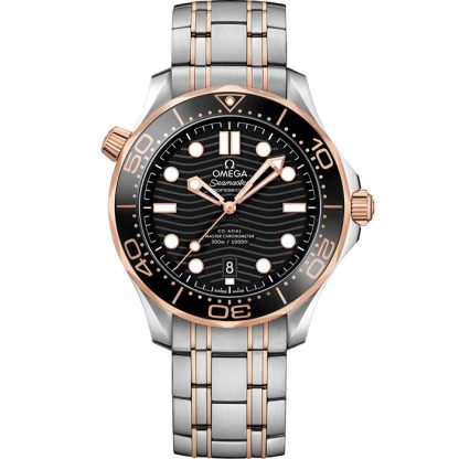 Omega Seamaster Diver 300M 42 mm, stål - Sedna™-guld på stål - Sedna™-guld 210.20.42.20.01.001