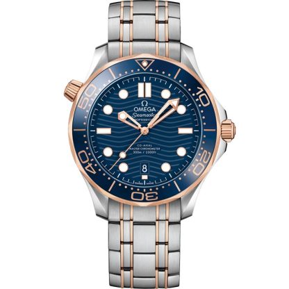 Omega Seamaster Diver 300M 42 mm, stål - Sedna™-guld på stål - Sedna™-guld 210.20.42.20.03.002