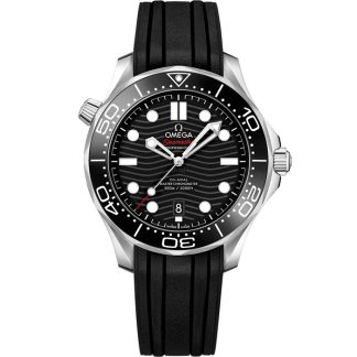 Omega Seamaster Diver 300M 42 mm, stål på gummiband 210.32.42.20.01.001