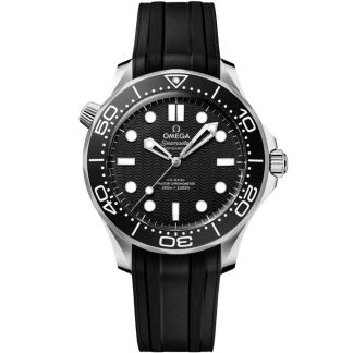Omega Seamaster Diver 300M 42 mm, stål på gummiband 210.32.42.20.01.003