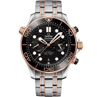 Omega Seamaster Diver 300M 44 mm, stål - Sedna™ guld på stål - Sedna™ guld 210.20.44.51.01.001