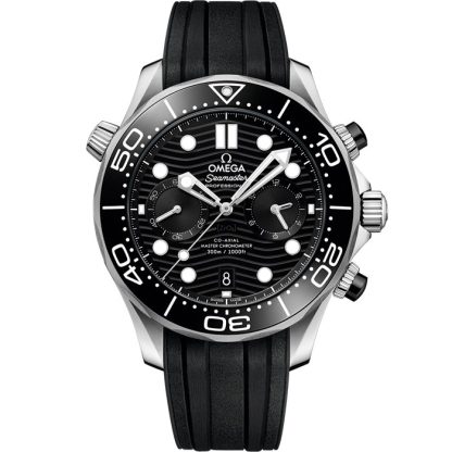 Omega Seamaster Diver 300M 44 mm, stål på gummiband 210.32.44.51.01.001